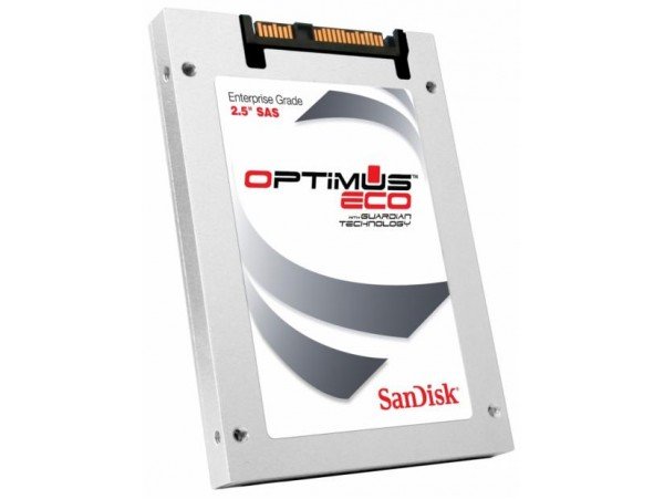 SSD SanDisk Optimus2 Eco, 800GB, SAS 6Gb/s, MLC, 2.5" 9.5mm 19nm 3DWPD, SDLKOCDR-800G-5C